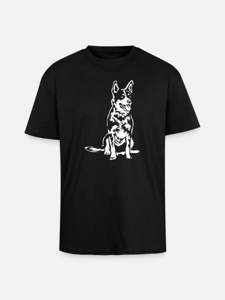 Bouvier australien « Black Edition » - T-shirt unisexe oversize épais - noir
