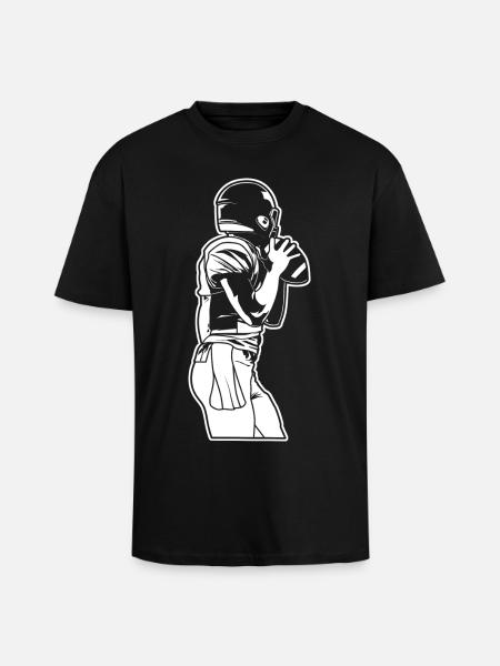 Football Lovers - Unisex Oversized Heavyweight T-shirt - black