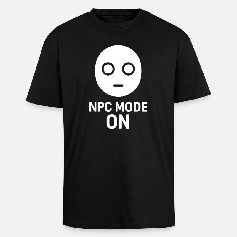 Mode PNJ activé - T-shirt unisexe oversize épais - noir
