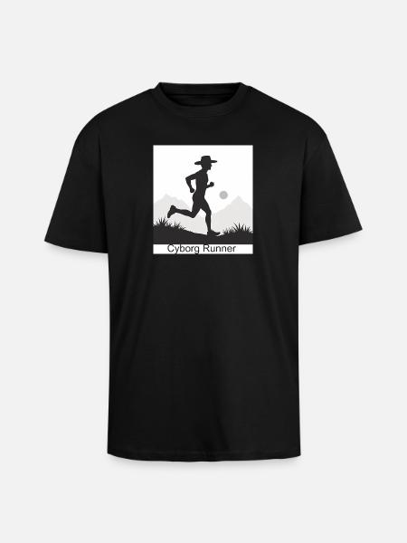 Cyborg Runner - Unisex Oversized Heavyweight T-shirt - black