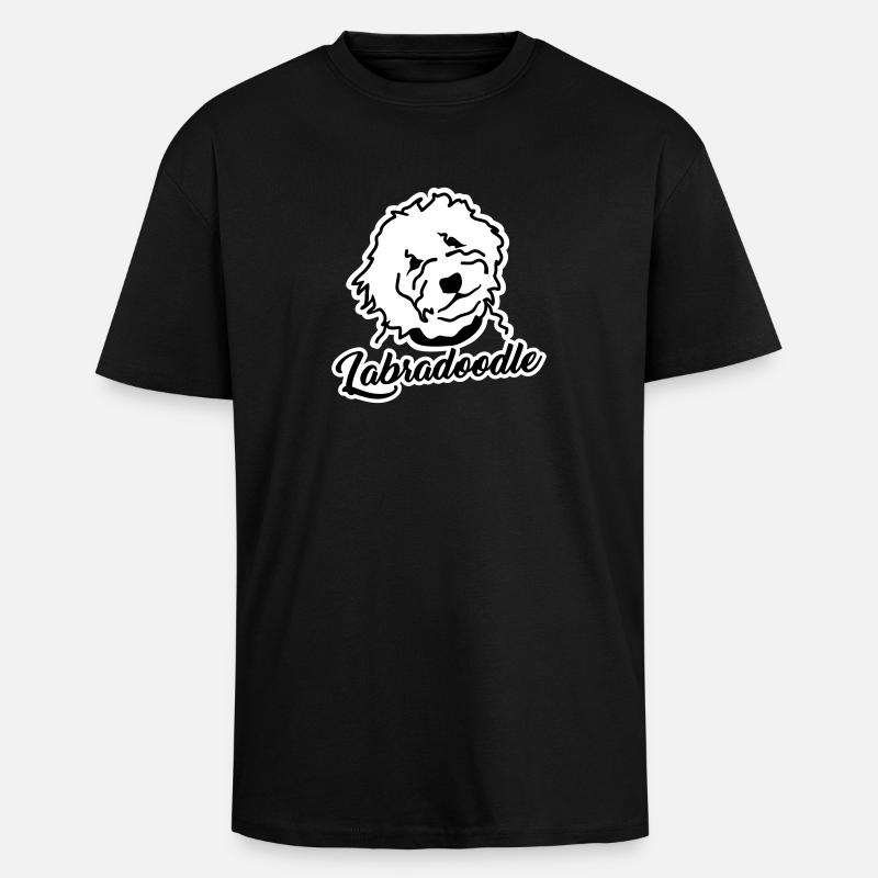Labradoodle - Oversized Heavyweight Unisex T-Shirt - Schwarz