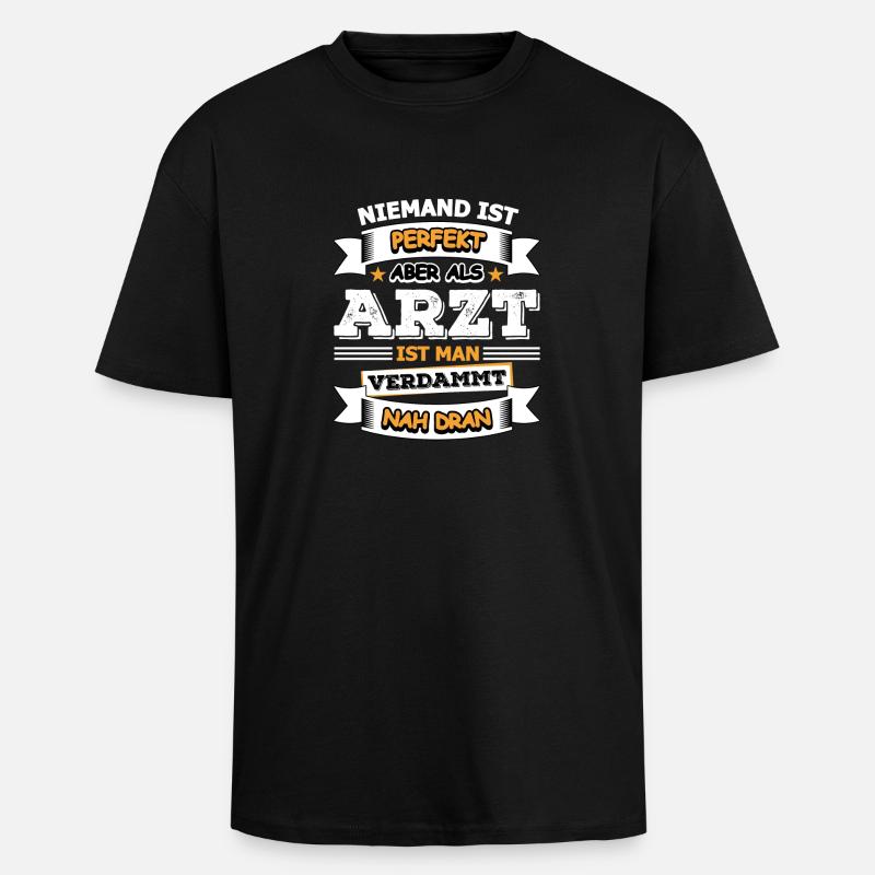 Arzt - Oversized Heavyweight Unisex T-Shirt - Schwarz