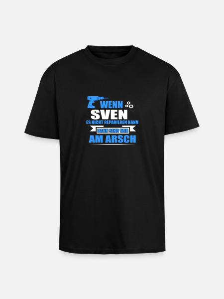 SVEN -Geschenk - Oversized Heavyweight Unisex T-Shirt - Schwarz