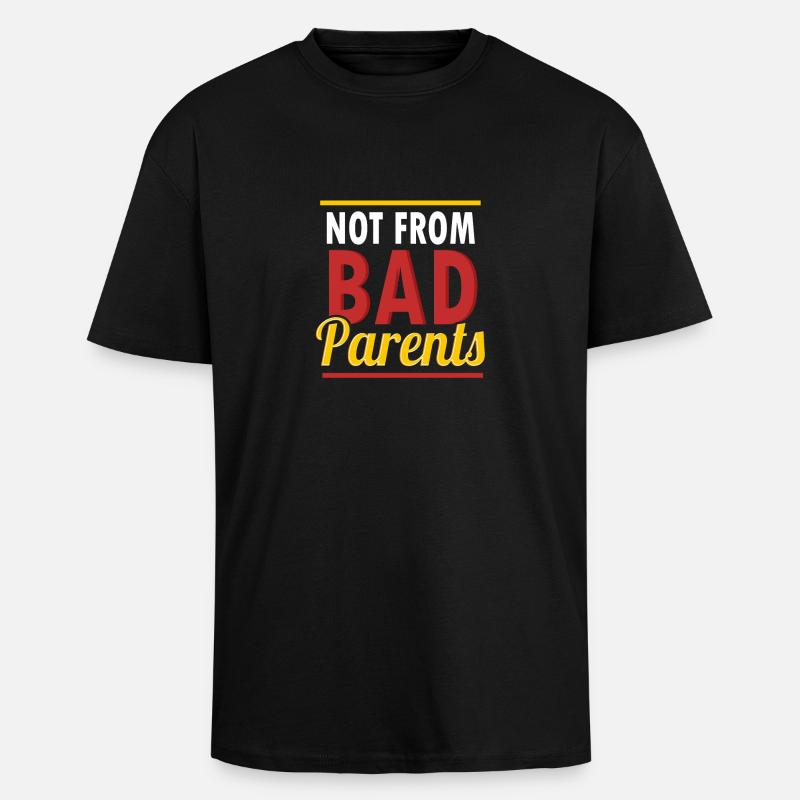 Nicht von schlechten Eltern - Oversized Heavyweight Unisex T-Shirt - Schwarz