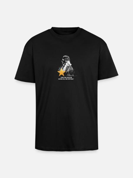 Alexander Hamilton US Founding Father - Unisex Oversized Heavyweight T-shirt - black