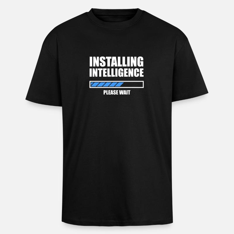Installing Intelligence N - Unisex Oversized Heavyweight T-shirt - black