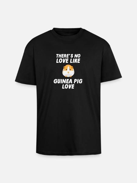 Cochon d'Inde - Cochon d'Inde - Amour - T-shirt unisexe oversize épais - noir