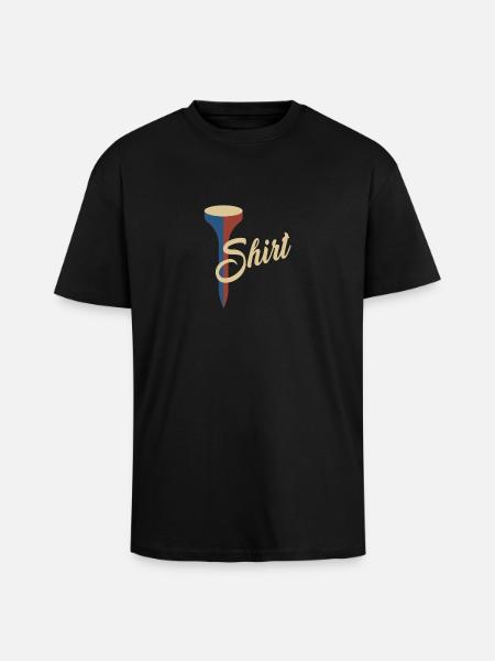 Golf Drôle de golf design - T-shirt unisexe oversize épais - noir