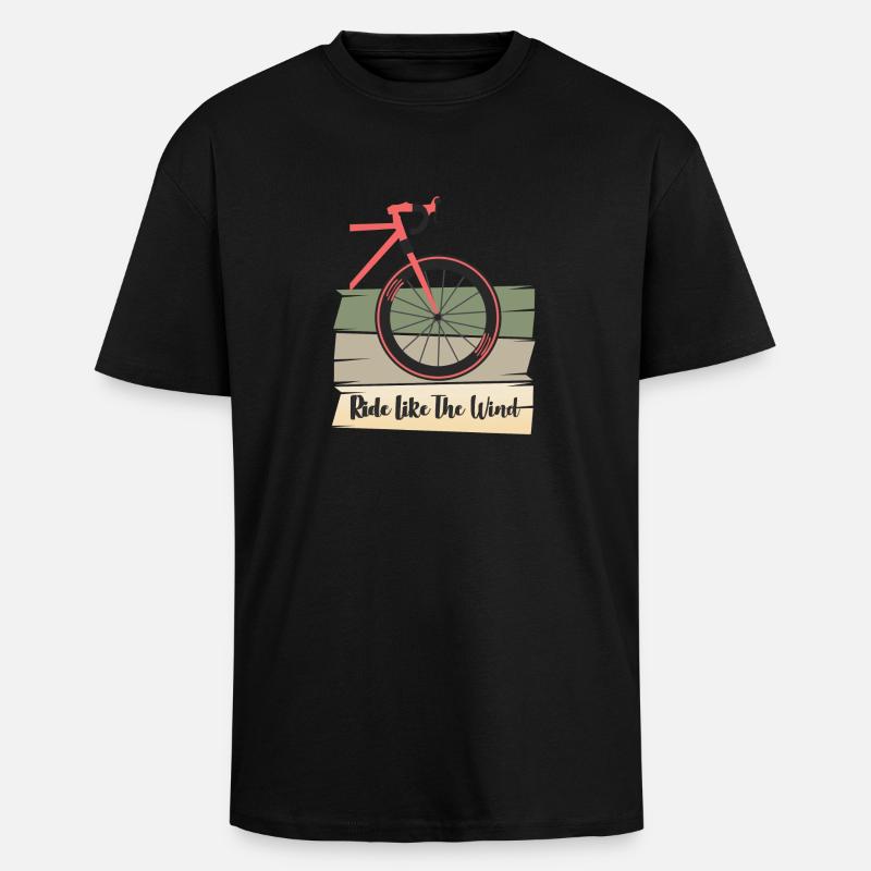Fahrrad Spruch Geschenkidee - Oversized Heavyweight Unisex T-Shirt - Schwarz