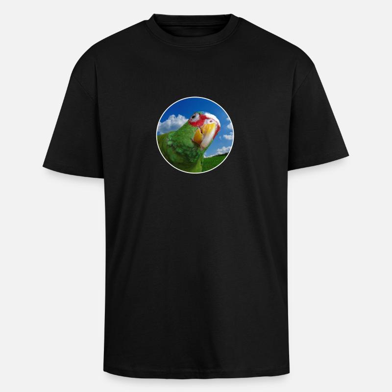 White-fronted Amazon - Unisex Oversized Heavyweight T-shirt - black