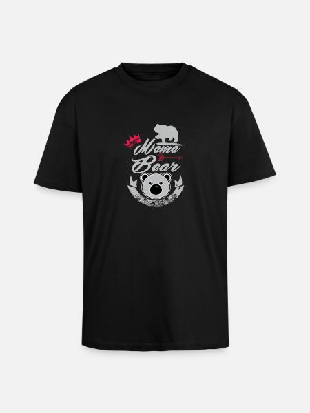 Mama Bear - T-shirt unisexe oversize épais - noir