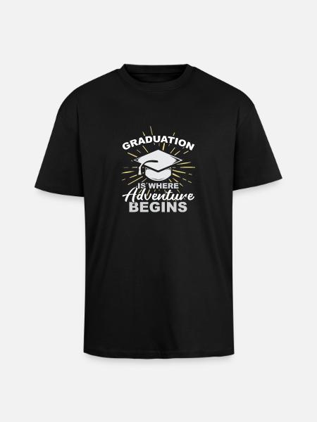 Graduation nice cool gift - Unisex Oversized Heavyweight T-shirt - black