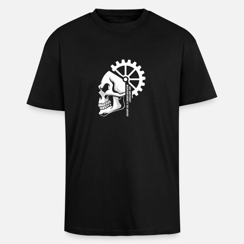 vtt - T-shirt unisexe oversize épais - noir