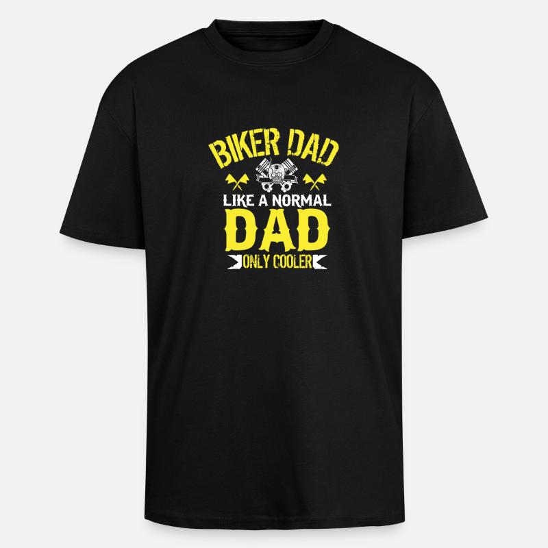 Biker Motorrad - Oversized Heavyweight Unisex T-Shirt - Schwarz