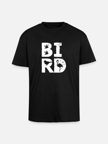 BIRD / bird - Unisex Oversized Heavyweight T-shirt - black