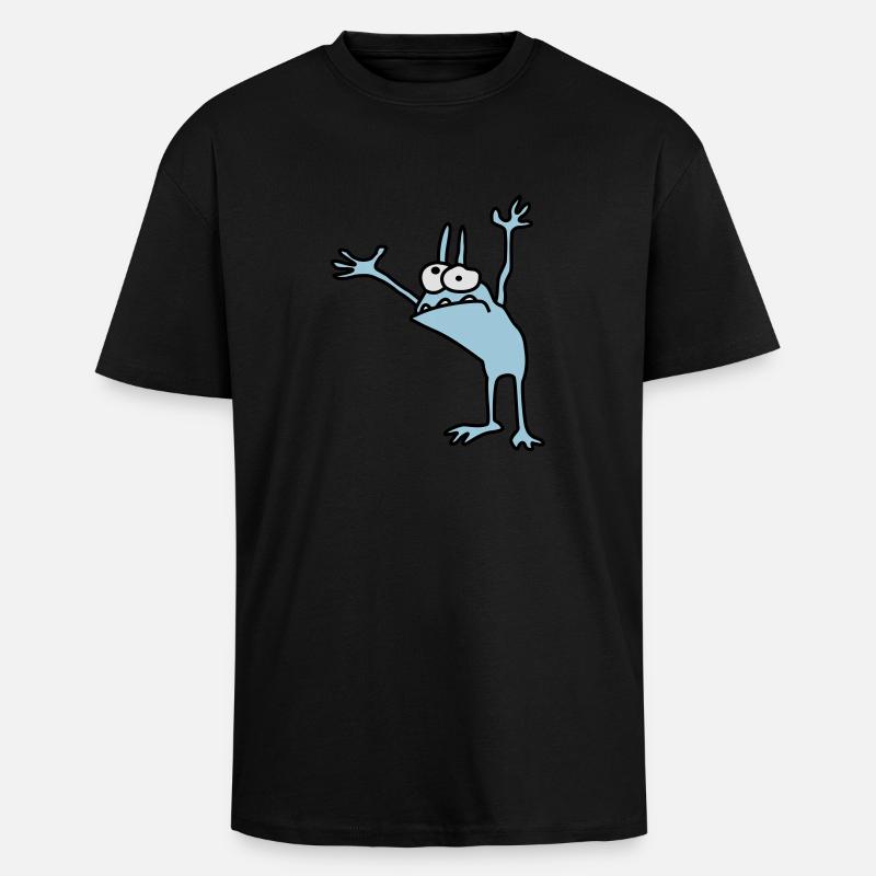Kobold - Oversized Heavyweight Unisex T-Shirt - Schwarz