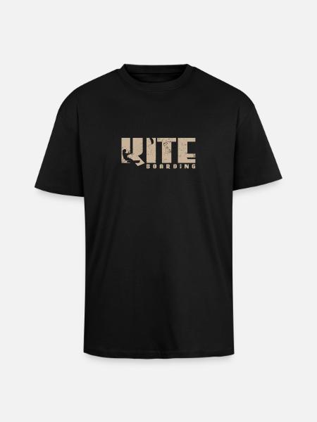 Kite boarding - Unisex Oversized Heavyweight T-shirt - black