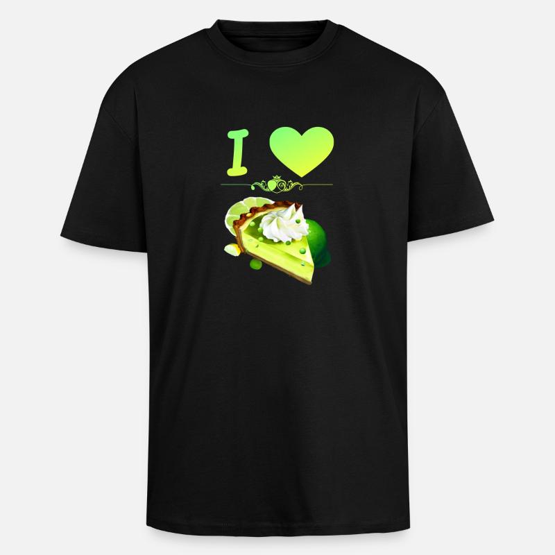 J’adore Key Lime Pie - T-shirt unisexe oversize épais - noir