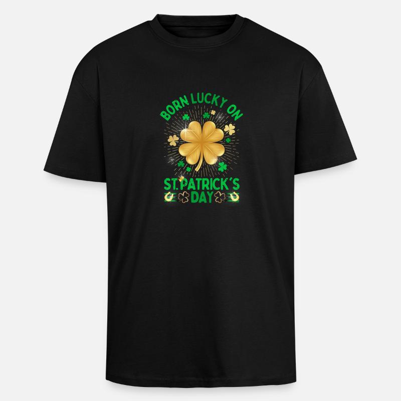 Irland Saint Patrick's Day oder - Oversized Heavyweight Unisex T-Shirt - Schwarz