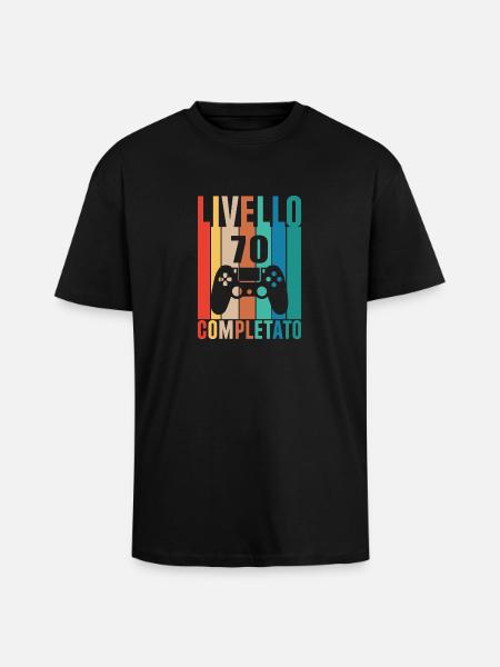 Level 70 - Unisex Oversized Heavyweight T-shirt - black