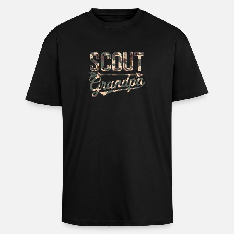Pfadfinderführer Pfadfinder Camping - Oversized Heavyweight Unisex T-Shirt - Schwarz