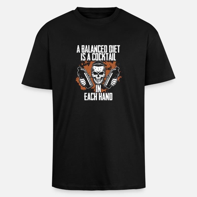 Barkeeper Barmann Bartending - Oversized Heavyweight Unisex T-Shirt - Schwarz