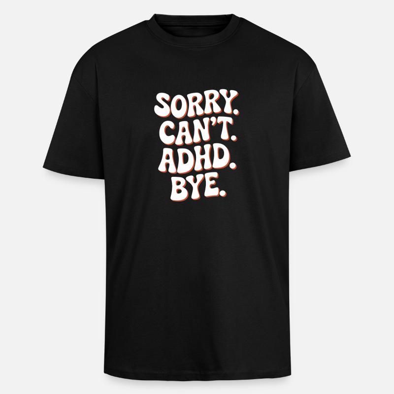ADHS - Oversized Heavyweight Unisex T-Shirt - Schwarz