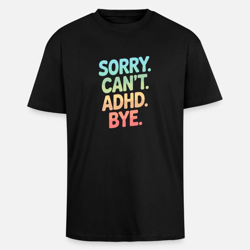 ADHS - Oversized Heavyweight Unisex T-Shirt - Schwarz