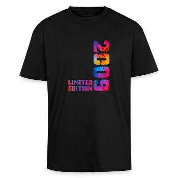 16 Jahre alt im Jahr 2009 16. Geburtstag Junge Mädchen - Oversized Heavyweight Unisex T-Shirt - Schwarz - Vorne - Alina (178cm) & Michal (187cm)