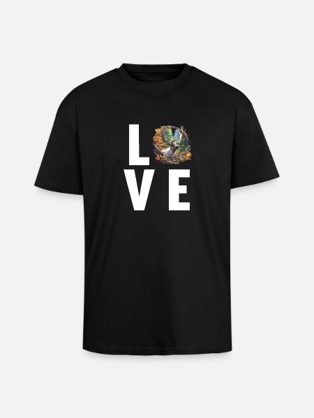Reindeer Reindeer - Unisex Oversized Heavyweight T-shirt - black