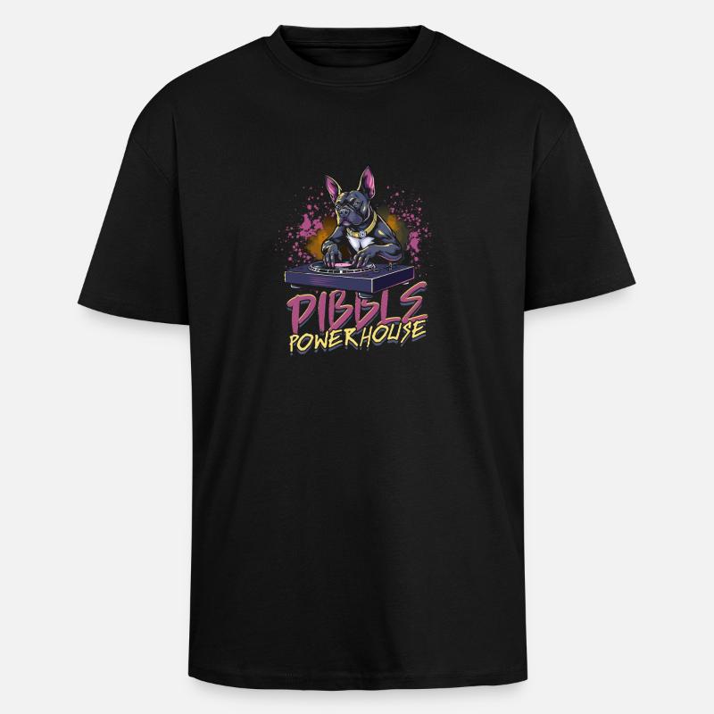 Pitbull Pitbulls Pibble Centrale électrique - T-shirt unisexe oversize épais - noir