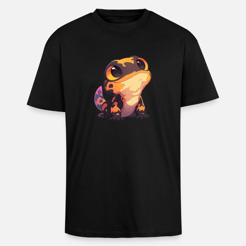 Salamanders Salamander - Oversized Heavyweight Unisex T-Shirt - Schwarz