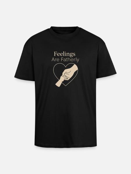 Emotionally Available Father Sanfter - Unisex Oversized Heavyweight T-shirt - black
