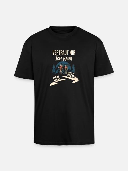 Wander - Unisex Oversized Heavyweight T-shirt - black