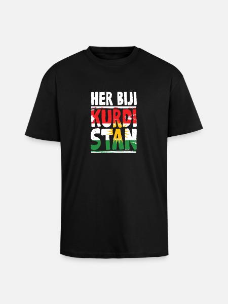 Mr. Biji Kurdistan Kurd Kurds - Unisex Oversized Heavyweight T-shirt - black