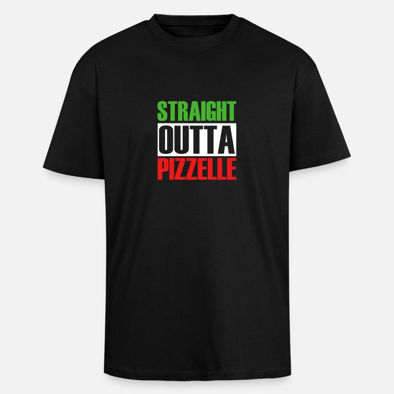 Pizzelle Waffel Keks - Oversized Heavyweight Unisex T-Shirt - Schwarz