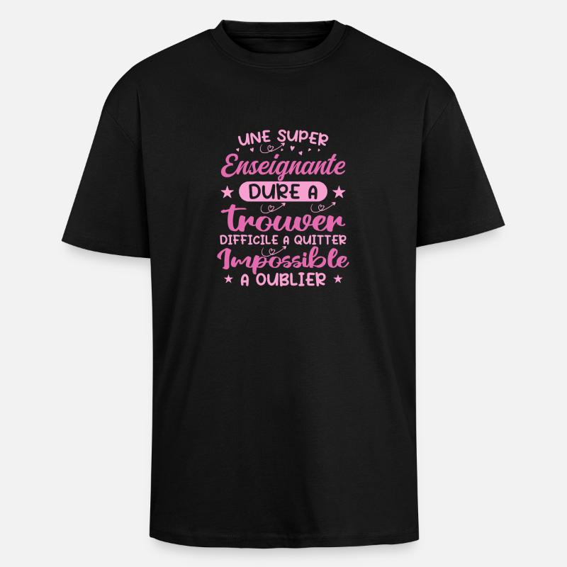 Ein toller Lehrer - Lehrergeschenk - Oversized Heavyweight Unisex T-Shirt - Schwarz