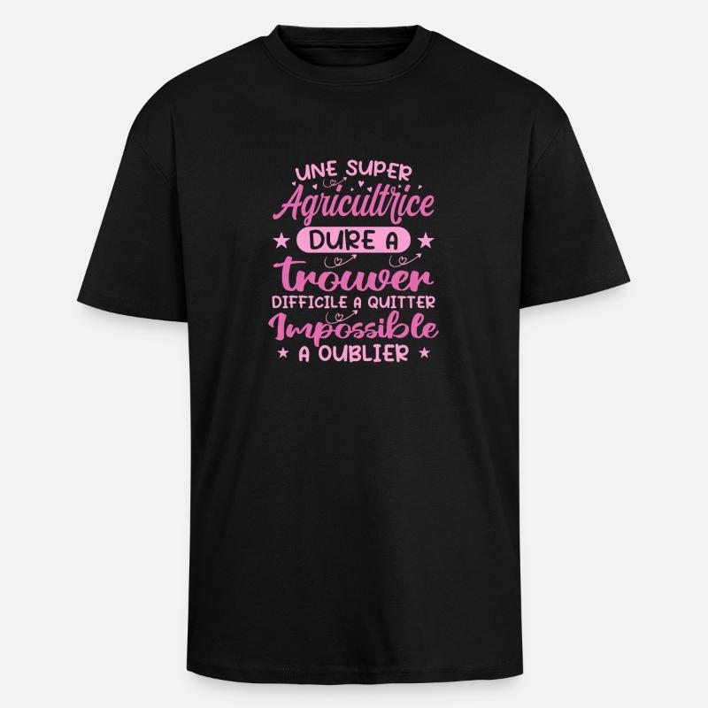 Ein Superbauer - Bauerngeschenk - Oversized Heavyweight Unisex T-Shirt - Schwarz