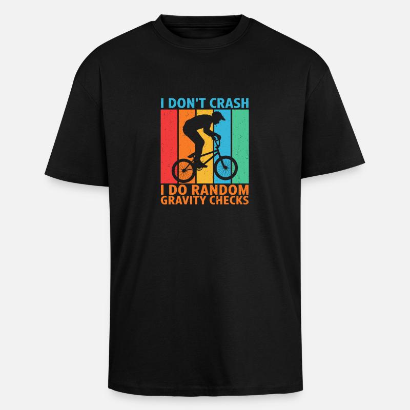 Bmx - Oversized Heavyweight Unisex T-Shirt - Schwarz