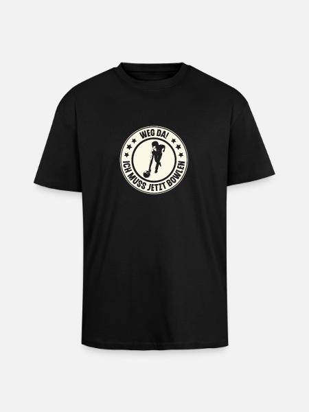 Bowling - Oversized Heavyweight Unisex T-Shirt - Schwarz