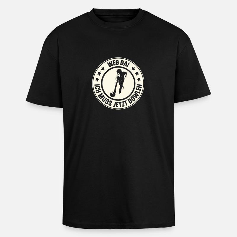 Bowling - Oversized Heavyweight Unisex T-Shirt - Schwarz