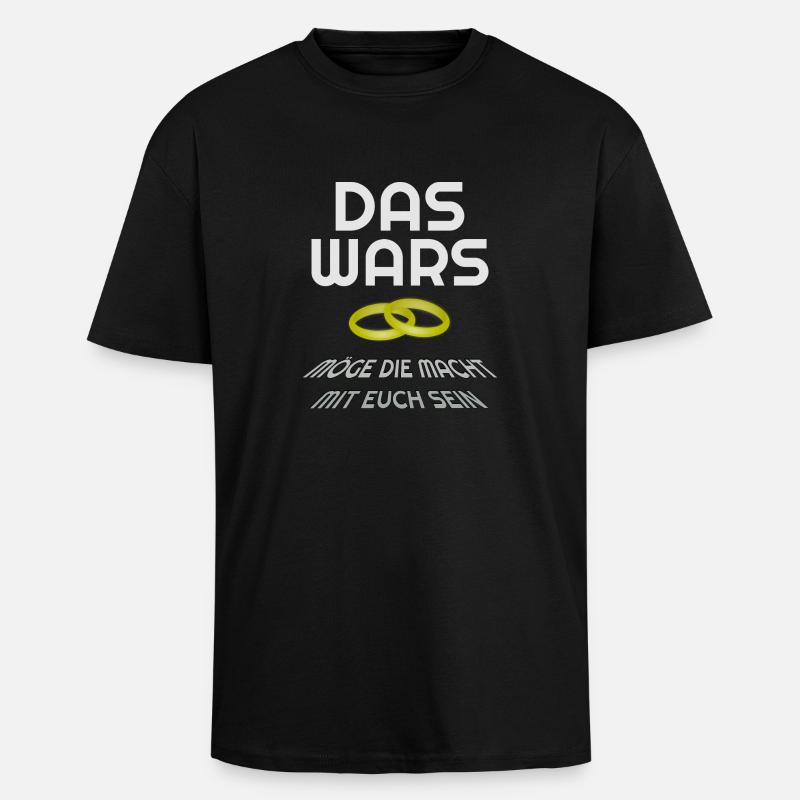das wars - Oversized Heavyweight Unisex T-Shirt - Schwarz