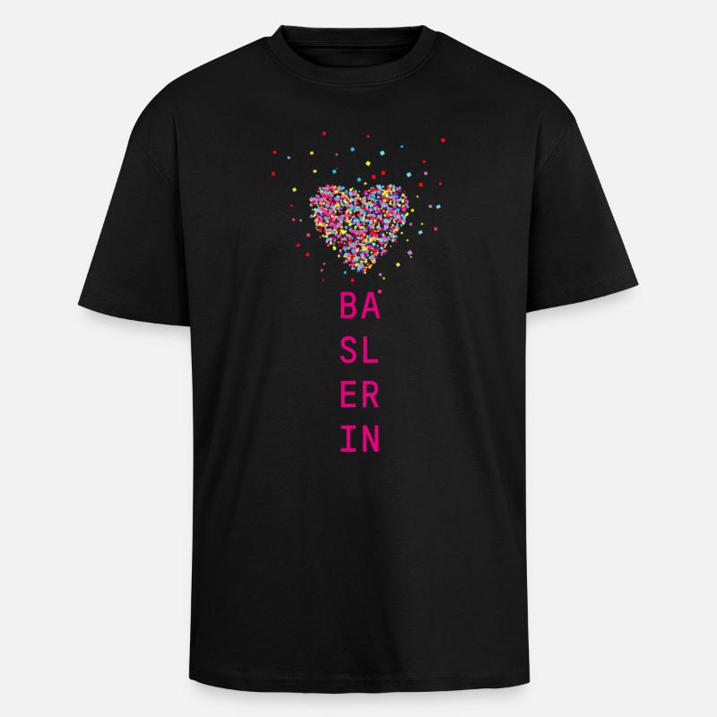 Baslerin - Oversized Heavyweight Unisex T-Shirt - Schwarz