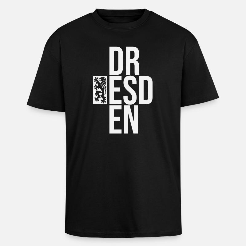 DR ESD EN - Oversized Heavyweight Unisex T-Shirt - Schwarz