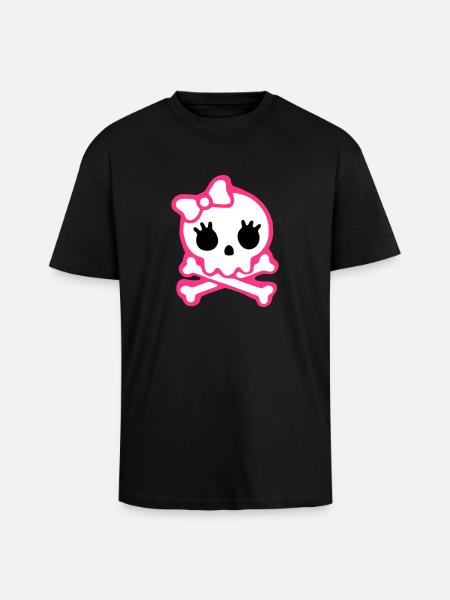 skull - Oversized Heavyweight Unisex T-Shirt - Schwarz