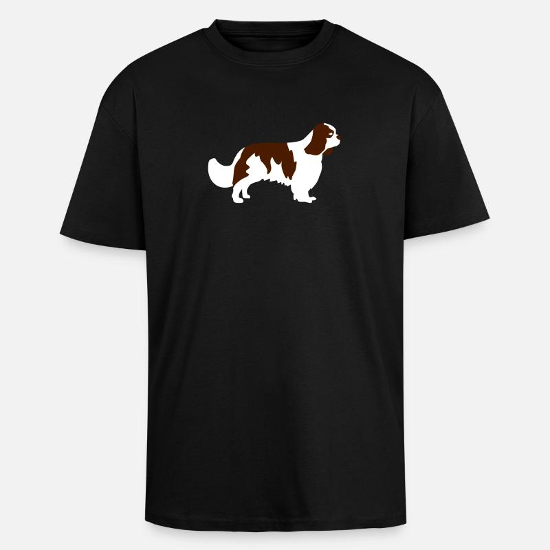 Cavalier King Charles Spaniel - Oversized Heavyweight Unisex T-Shirt - Schwarz