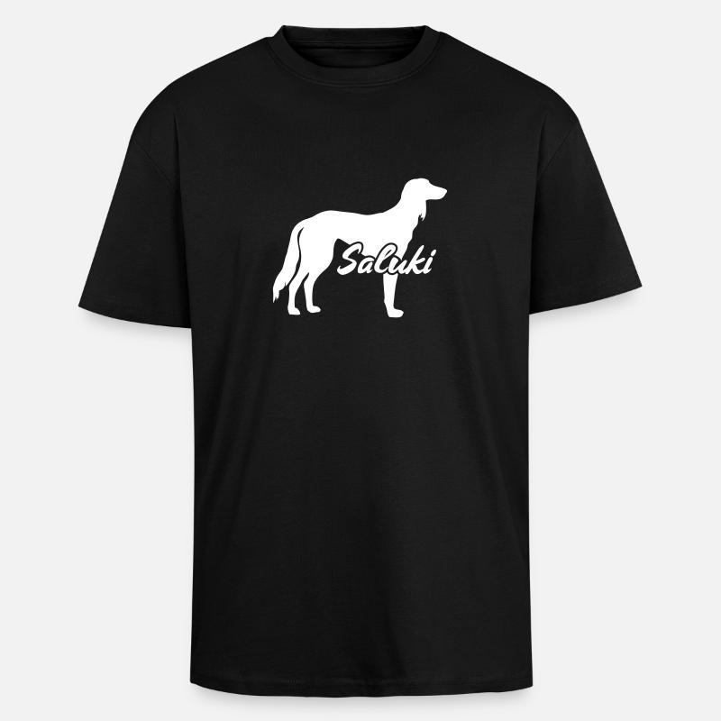 Saluki - T-shirt unisexe oversize épais - noir