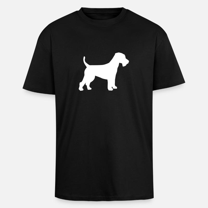 Welsh Terrier - Oversized Heavyweight Unisex T-Shirt - Schwarz