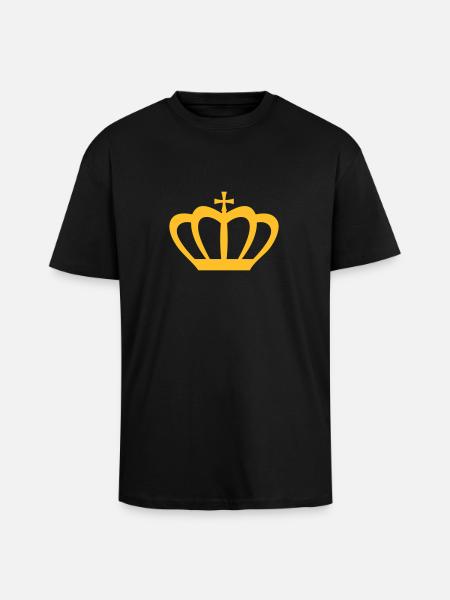 Crown Winner King Queen Princess - Unisex Oversized Heavyweight T-shirt - black