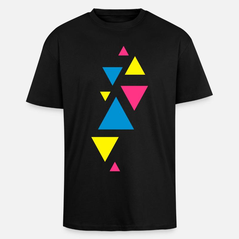 three eckedesign forms hipster - Unisex Oversized Heavyweight T-shirt - black